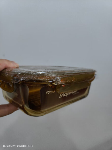 康宁餐具 耐热玻璃饭盒玻璃碗保鲜盒便当盒 盒体可进微波炉烤箱洗碗机 700ml汤盒 晒单实拍图