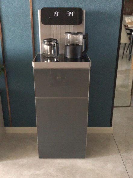 飞利浦（PHILIPS） 家用全自动智能下置水桶办公室饮水机遥控自动上水 温控保温多功能茶吧机ADD4887【冰热】金色 晒单实拍图