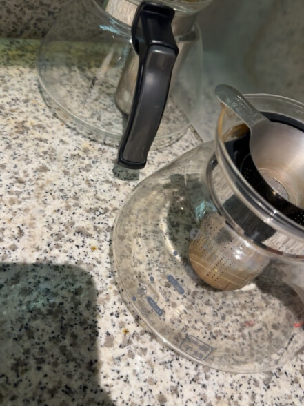 紫丁香茶壶加厚玻璃茶具带过滤茶水壶茶水分离飘逸杯大容量泡茶器1.5L 晒单实拍图