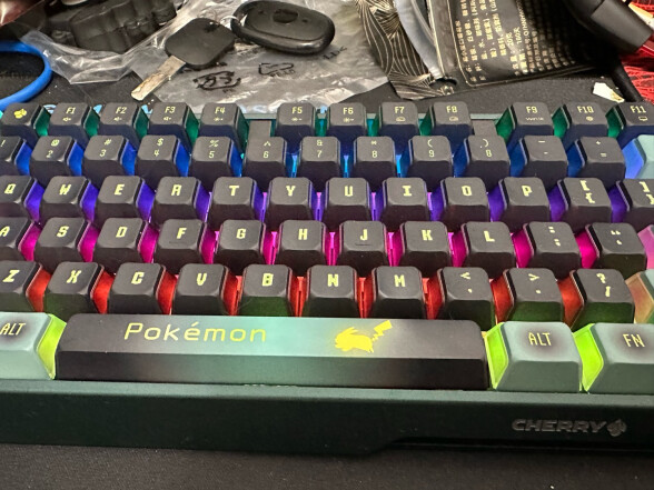 CHERRY 樱桃 MX3.0S 108键机械键盘 宝可梦联名款 皮卡丘游戏键盘 合金外壳 无钢结构 三模 宝可梦联名RGB 无线 红轴 晒单实拍图
