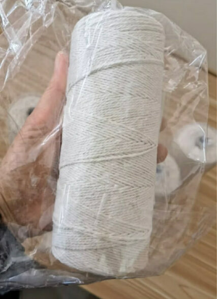 宝然棉绳棉线手工捆绑吊牌绳子粽子线绳螃蟹线绳挂毯编织线粗细棉线绳 4mm100米 晒单实拍图