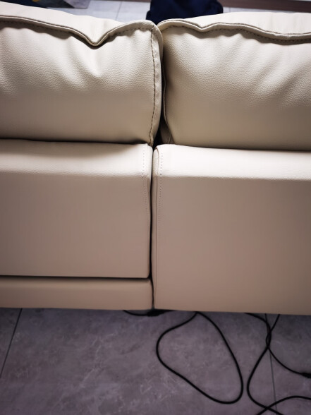 京东京造北岛真皮双电动功能沙发 客厅中小户型现代轻奢风 大三人位米色 晒单实拍图