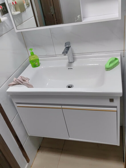 顾家家居（KUKA）浴室柜陶瓷一体卫生间洗脸洗手池盆柜组合洗漱台G-06201A080MLDH 晒单实拍图