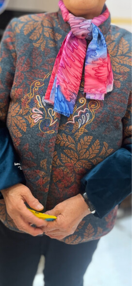 俞兆林（YUZHAOLIN）老年人秋装外套女奶奶唐装高贵妈妈新款呢子上衣老人冬天衣服加厚 加绒绿色[上衣] 3XL 建议123-135斤 晒单实拍图