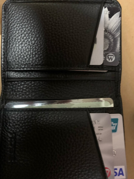 巴适（RDBS）卡包男士超薄真皮卡夹名片夹多卡位银行卡套迷你小卡片包驾驶证套3056 黑色（4卡位+4暗格） 晒单实拍图