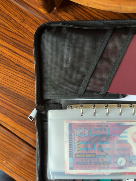 MUJI 聚酯纤维 护照夹 带透明内袋驾驶证行驶证件护照本卡包 ZF0S114 黑色 约宽23.5×长13×厚度2.5cm 晒单实拍图