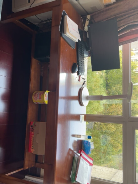 罗森（LUOSEN）实木双人书桌长方形办公桌简约现代工作台家用电脑桌写字台1.6 晒单实拍图