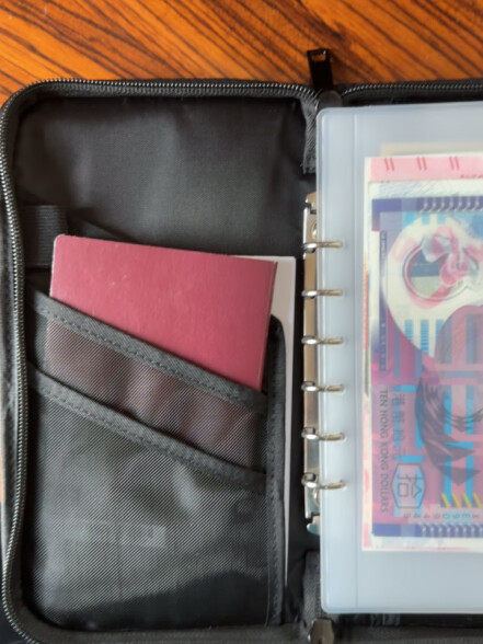 MUJI 聚酯纤维 护照夹 带透明内袋驾驶证行驶证件护照本卡包 ZF0S114 黑色 约宽23.5×长13×厚度2.5cm 晒单实拍图