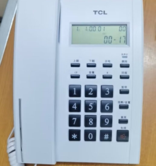 TCL 电话机座机 固定电话 办公家用 双接口 来电显示 免电池 HCD868(79)TSD经典版 (雅致白) 实拍图