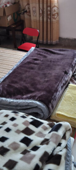 南极人（NanJiren）毛毯 双层拉舍尔毯子 加厚6.6斤 200*230cm 双人沙发毯铺床盖毯 实拍图