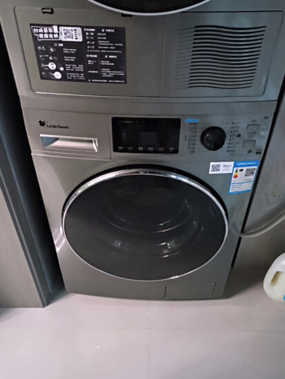 小天鹅（LittleSwan）10kg滚筒洗衣机全自动+热泵烘干机组合 除菌 水魔方TG100V86WMDY5+32洗烘套装【咨询了解升级款】 实拍图