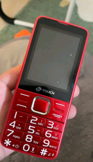 天语（K-Touch）T2 老人手机语音播报移动2G直板按键大字大声大屏超长待机老年人学生备用功能手机 红色 实拍图