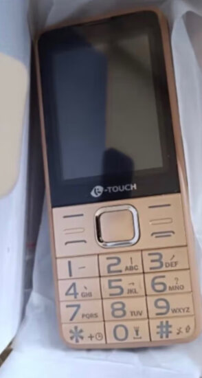 天语（K-Touch）T2 老人手机语音播报移动2G直板按键大字大声大屏超长待机老年人学生备用功能手机 金色 实拍图