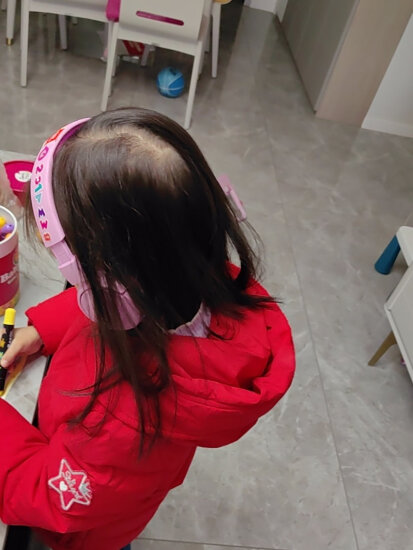 JBL JR300BT 头戴式无线蓝牙儿童益智耳机 低分贝降噪带麦克风英语网课在线教育学习听音乐耳机 粉色 实拍图