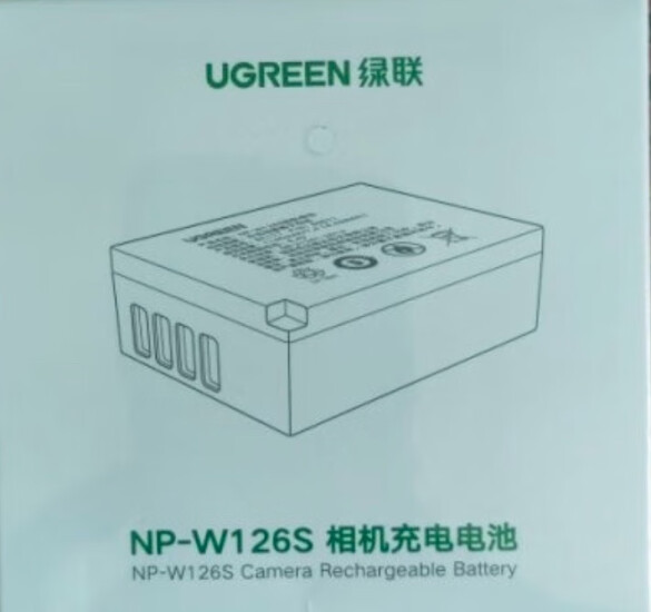 绿联 NP-W126S/W126富士相机电池 适用XS10 XT30 XT20 XE4 X100V A5数码相机电池 单电池 实拍图