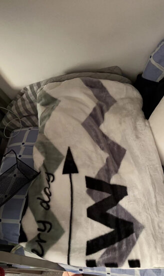 南极人毛毯冬天加厚拉舍尔毛毯 双层保暖毯子空调毯沙发盖毯 180*220cm 实拍图