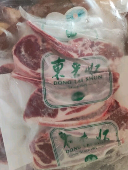东来顺 草原羔羊法排小切500g/袋（冷冻)内蒙古 战斧法式羊排手把肉烧烤 实拍图