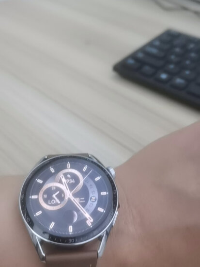 华为HUAWEI WATCH GT 3 咖色时尚款 46mm表盘 华为手表 运动智能手表 血氧自动检测 智能心率监测 腕上微信 实拍图