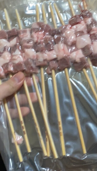 东来顺  国产草原原切羊肉串 400g/袋（约20串）冷冻 BBQ烧烤食材 实拍图
