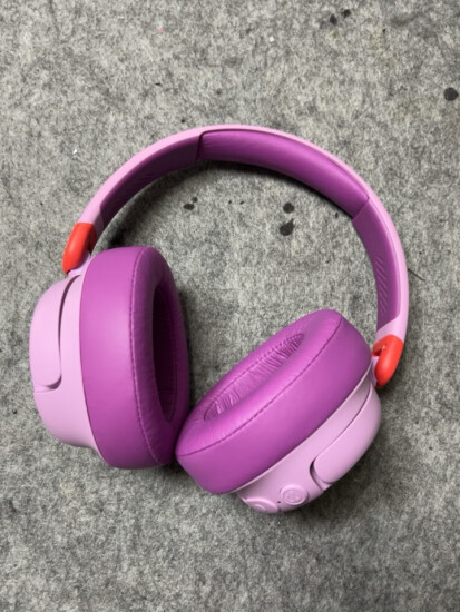 JBLJR460NC 头戴式降噪蓝牙耳机 益智沉浸式无线大耳包玩具英语网课听音乐学习学生儿童耳机 樱花紫 实拍图