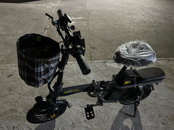 普莱德新国标折叠电动自行车超长续航代驾车锂电池助力成人电瓶车电单车 RS7-十二减震-铝-30A-助力300KM 实拍图