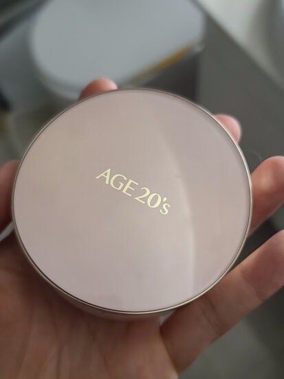 Aekyung Age 20's爱敬韩国进口三色粉金气垫BB霜13号白皙色SPF50+水润提亮14g/只*2 实拍图