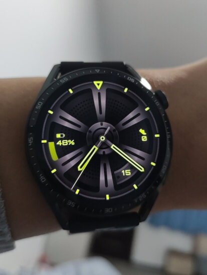 华为HUAWEI WATCH GT 3 黑色活力款 46mm表盘 血氧自动检测 微信手表版 智能心率监测 华为手表 运动智能手表 实拍图