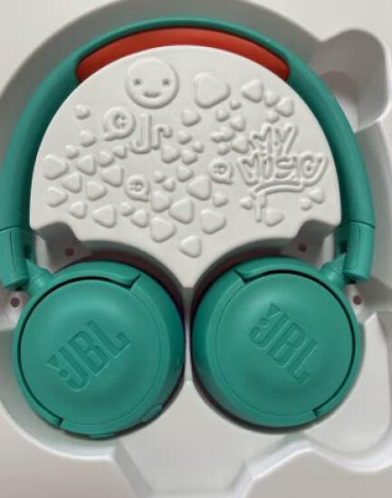 JBL JR300BT 头戴式无线蓝牙儿童益智耳机 低分贝降噪带麦克风英语网课在线教育学习听音乐耳机 绿色 实拍图