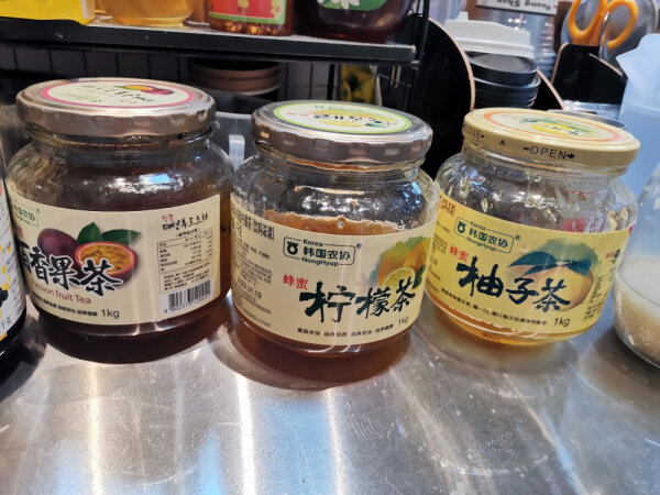 韩国农协 原装进口 蜂蜜柠檬茶 1000g/瓶 水果茶 柠檬片果酱丰富维C 可搭配柚子茶早餐麦片 冷热冲泡饮品 实拍图