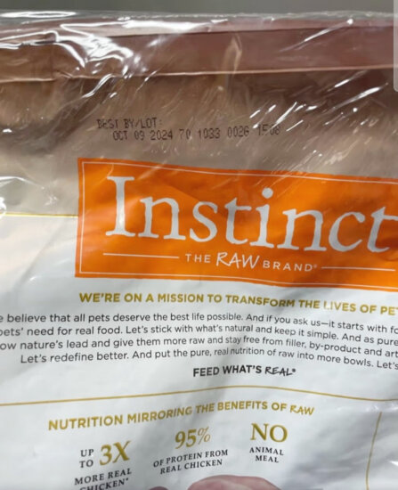 instinct天然百利进口经典无谷鸡肉全猫粮【含肉量81%】5磅/2.2kg 实拍图