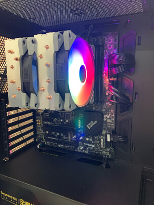 %title插图%num 超频三(PCCOOLER)东海S7 CPU散热器 (双塔/6热管/SRGB双风扇/支持2066/1200/AM4)