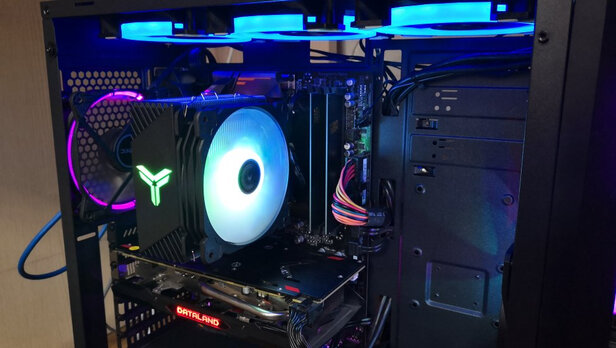 乔思伯(jonsbo)cr-1000塔式cpu散热器(七彩流光光效/4热管/温控风扇