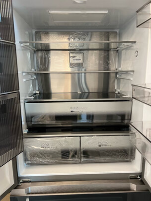 美的(Midea)净味收纳师系列516升一级变频法式多门四门冰箱大容量家用除菌智能家电玻璃门BCD-516WFGPZMA(E)