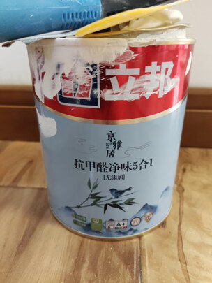 乳胶漆|立邦京雅居抗甲醛净味5合1无添加1L乳胶漆怎么样上手一周说讲感受