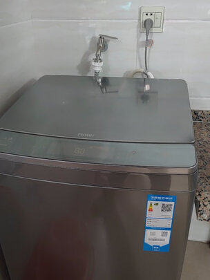 %title插图%num 海尔(Haier)直驱变频波轮洗衣机全自动 双动力防缠绕 10KG可洗真丝XQS100-BZ866天沐系列顶开式
