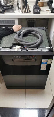 海尔（Haier）晶彩时尚版洗碗机13套大容量嵌入式独立式 80℃双微蒸汽除菌智能开门速干 EYW132286BWDU1