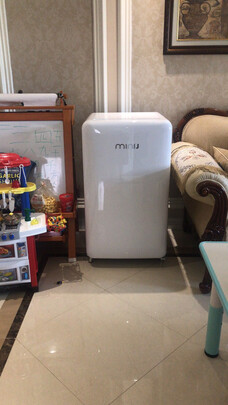 小吉（MINIJ）迷你复古冰箱 风冷无霜 迷你冷藏冷冻节能小冰箱100升 BD-100W F1