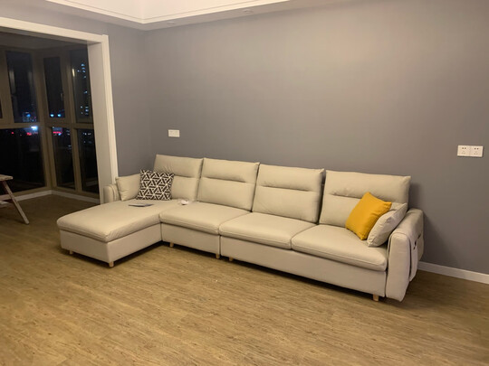 林氏木业布艺沙发极度喜欢感受反馈