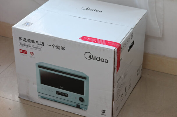 美的PG2311W蒸烤箱|外观展示美的PG2311W微蒸烤一体机怎么样用后两周讲感受