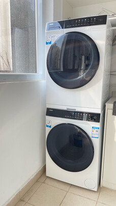 海尔（Haier）洗烘套装 10Kg滚筒洗衣机全自动+10Kg热泵烘干机家用除菌 EG100MATE7WU1+EHG100FMATE7WU1