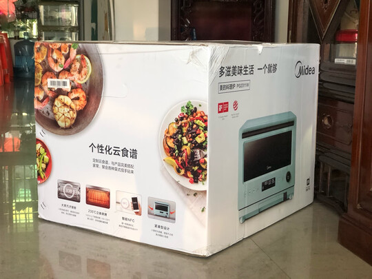 美的PG2311W蒸烤箱|外观展示美的PG2311W微蒸烤一体机怎么样用后两周讲感受