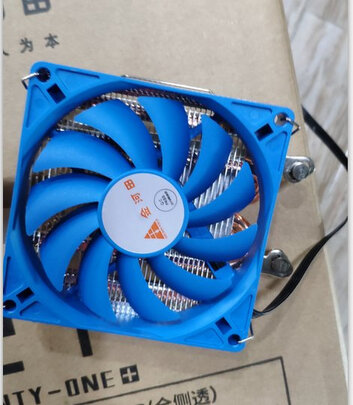 %title插图%num 金河田(Golden field)京乐3.8cm薄型四铜管风冷CPU散热器 9cm风扇ITX机箱台式电脑散热器 4热管带扣具