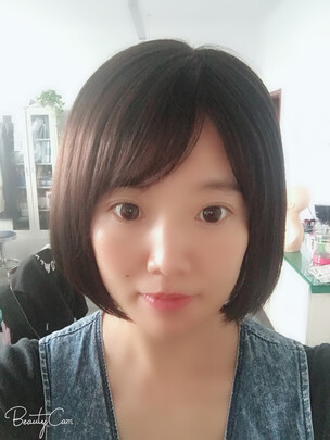 瑞贝卡（Rebecca） 假发女全真人发手织短直发空气刘海bobo头内扣高圆圆明星同款头套 2:深棕色(机制加手织发缝)(基础性价款)