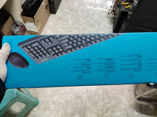 雷柏（Rapoo） X125S 键鼠套装 有线键鼠套装 办公键盘鼠标套装 防泼溅 电脑键盘 笔记本键盘 黑色