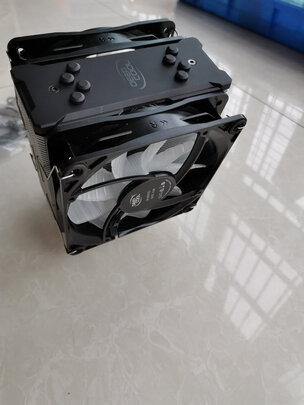 九州风神（DEEPCOOL)玄冰400双刃 CPU风冷散热器（56片鳍片/多平台/支持AM4/4热管/两12CM风扇/附带硅脂）