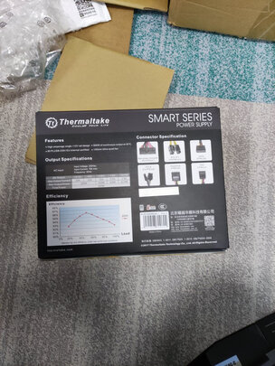 Tt（Thermaltake）额定500W Smart S 500W 台式机电脑主机机箱电源（80PLUS认证/主动PFC/背线/5年换新）