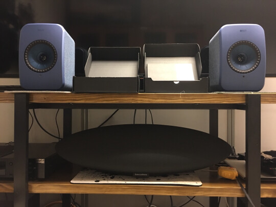 %title插图%num KEF LSX 电脑音箱无线蓝牙hifi2.0桌面有源台式电视音响家用扬声器 低音炮 神秘黑