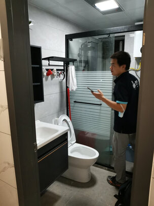 顾家家居浴室柜 洗脸盆实木洗手台组合现代简约智能镜柜卫生间浴室洗漱台洗手盆浴室柜组合G-06201 雅致白-80cm普通镜柜