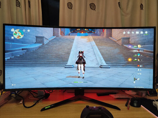 LG 34英寸 180Hz超频 超宽带鱼屏 HDR600 Nano IPS G-Sync 1ms（GTG）2K 游戏 电竞显示器 34GP950G