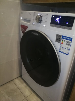 LG 10.5公斤滚筒洗衣机全自动 AI变频直驱 蒸汽洗PLUS除菌除皱 6种智能手洗 线下同款 白FLW10G4W